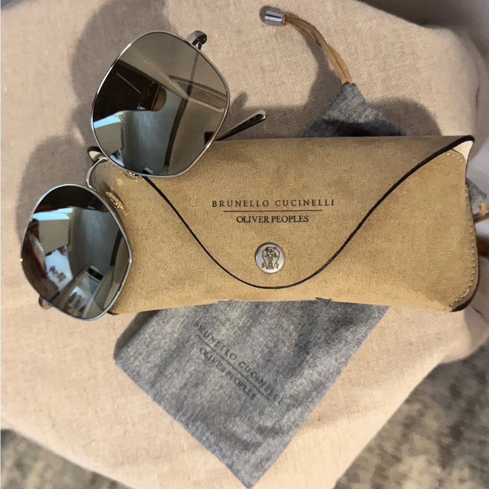 Brunello Cucinelli Tan Glasses Accessory - NEW !!!